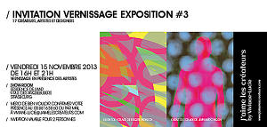 Vernissage Vendredi 15 novembre au 9 rue des arquebusiers